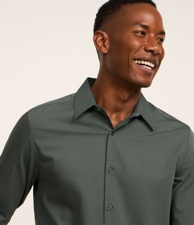 Camisa Slim en Tejido de Bambu Básica 4