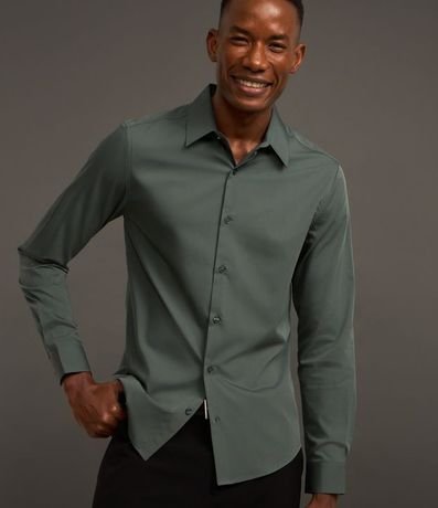 Camisa Slim en Tejido de Bambu Básica 6
