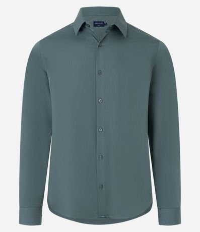 Camisa Slim en Tejido de Bambu Básica 7