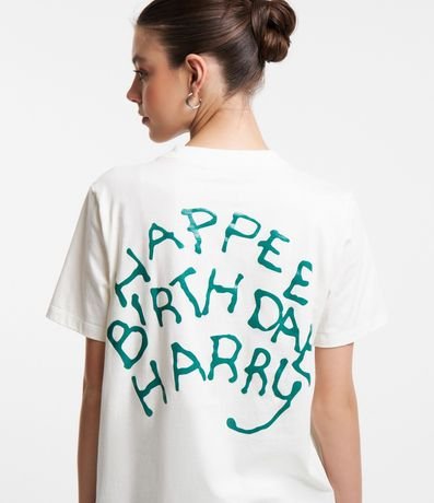 Remera Alargada en Algodón con Estampado Harry Potter 1