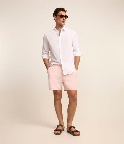 Bermuda de Baño en Microfibra con Cintura Elástica y Bolsillos 8