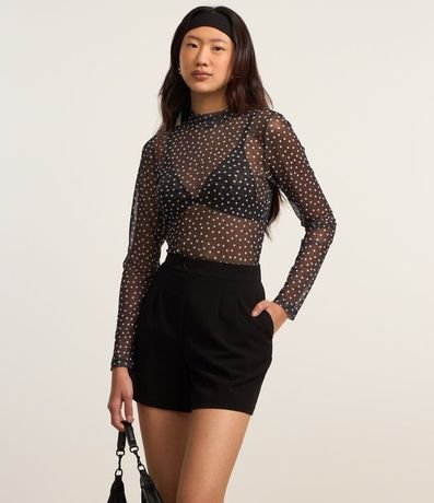 Short en Sastrería con Pliegues y Bolsillos 2