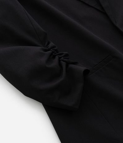 Blazer Alargado en Crepé con Manga Fruncida Curve & Plus Size 9