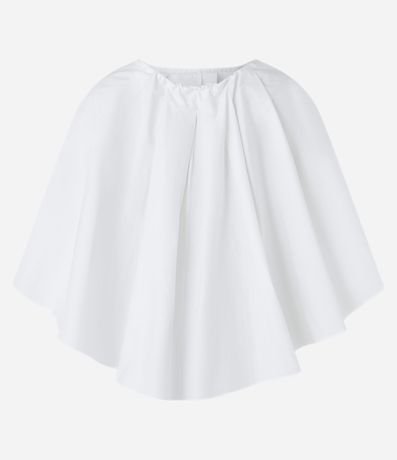 Blusa sin Breteles en Tricolina con Pliegue Delantero y Modelo Amplio 6