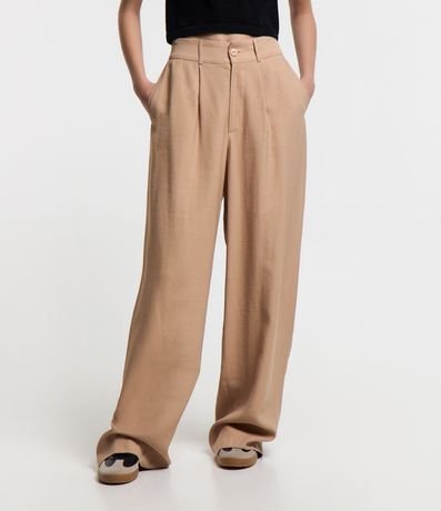 Pantalón Recto Sastrería con Pliegues Delanteros 2