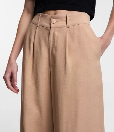 Pantalón Recto Sastrería con Pliegues Delanteros 4