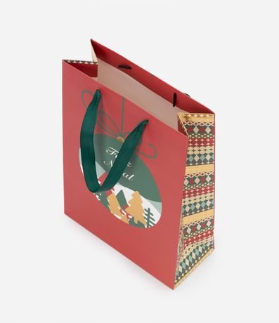 Bolsa de Regalo Pequeña con Estampa Navideña 2