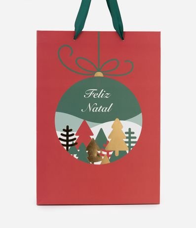 Bolsa de Regalo Pequeña con Estampa Navideña 3