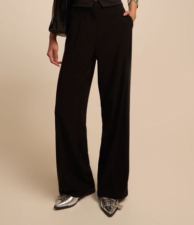 Pantalón Recto Sastrería con Bolsillo Cuchillo 3