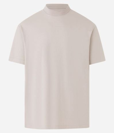 Remera Relaxed en Algodón con Manga Corta 4