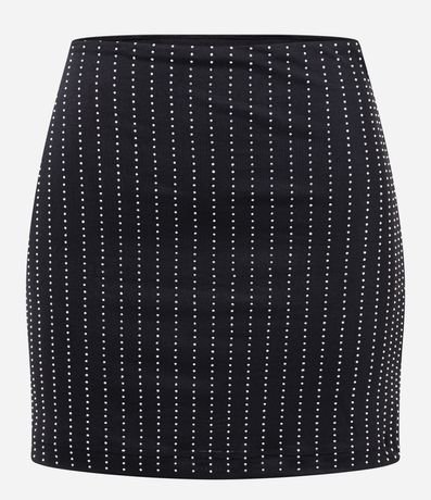 Pollera Corta con Rayas de Brillo 4