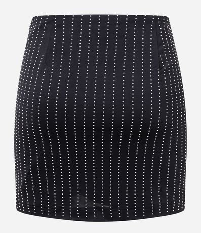 Pollera Corta con Rayas de Brillo 6