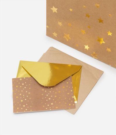 Embalaje de Regalo Mediana con Estampa de Estrellas y Tarjeta 4