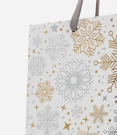Embalaje de Regalo Pequeña con Estampa de Copos de Nieve 3