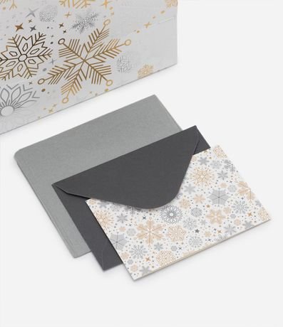 Embalaje de Regalo Pequeña con Estampa de Copos de Nieve 4