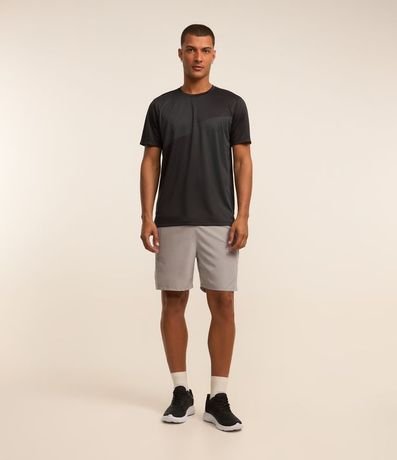 Bermuda Deportiva con Cordón Interior y Lettering Reflectante