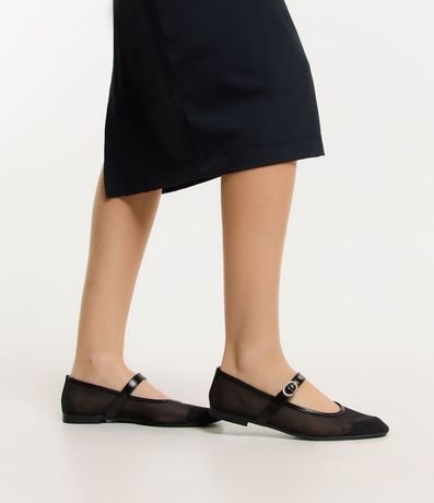 Zapatilla en Tela con Tira de Hebilla 1
