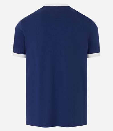 Remera Regular en Algodón con Rayas en los Hombros 8