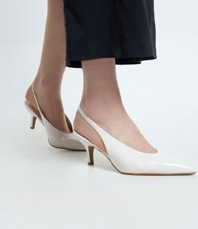 Tacones Slingback en PU con Escote U 2