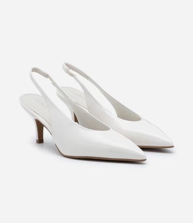 Tacones Slingback en PU con Escote U 3
