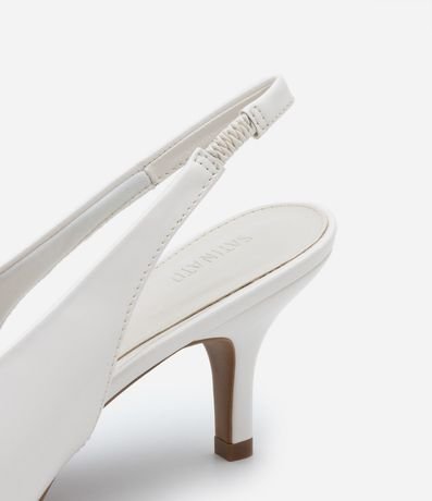 Tacones Slingback en PU con Escote U 6