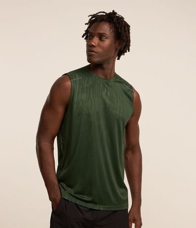 Musculosa Regular Deportiva con Estampa Heat Print