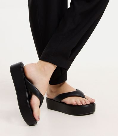 Ojota Flatform con Tiras Anchas 5