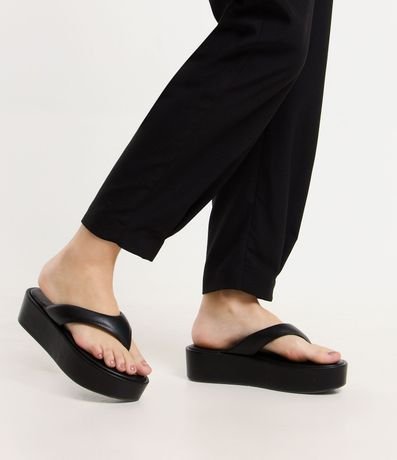 Ojota Flatform con Tiras Anchas 2