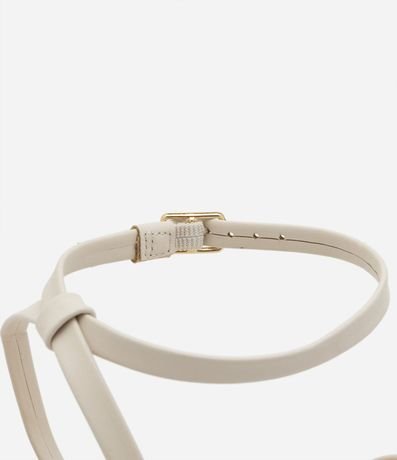 Sandalia con Tiras Finas y Adorno Metálico 5