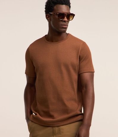 Remera Texturizada en Media Malla