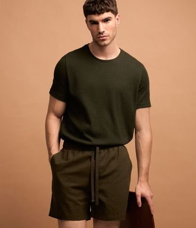 Remera Texturizada en Media Malla