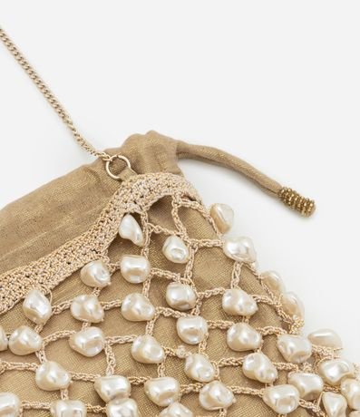 CarteraTransversal Pequeña con Abalorios y Perlas Artificiales 4