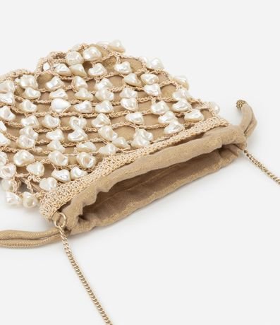 CarteraTransversal Pequeña con Abalorios y Perlas Artificiales 5