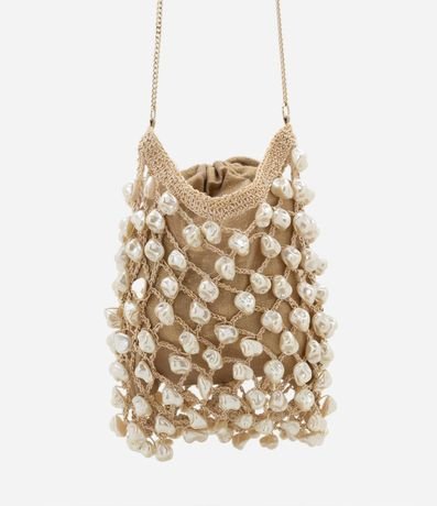 CarteraTransversal Pequeña con Abalorios y Perlas Artificiales 6