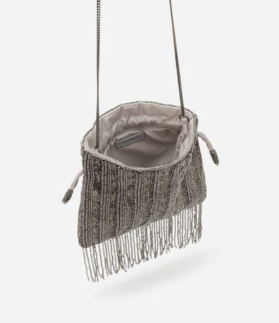 Bolsa Transversal Pequeña con Abalorios y Franjas 4