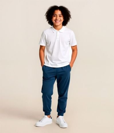 Pantalón Jogger Infantil en Modal con Recortes - Talle 5 a 14 años