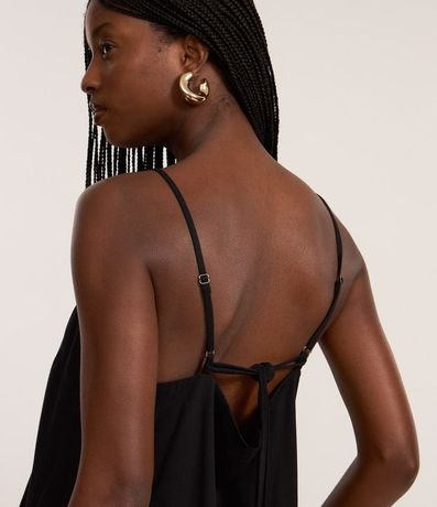 Vestido Corto en Viscosa con Lazo en los Breteles 4