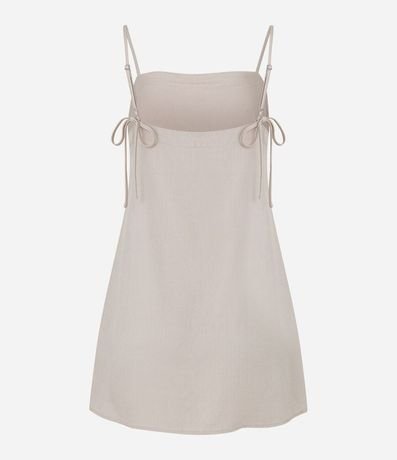 Vestido Corto en Viscosa con Lazo en los Breteles 5