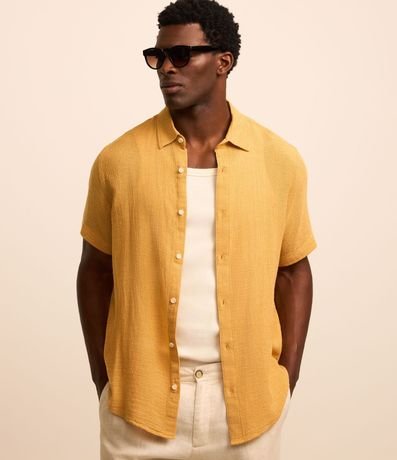 Camisa Comfort en Algodón con Textura 2