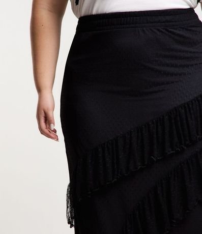 Pollera Midi en Tul de Lunares con Volados y Puntas Curve & Plus Size 4