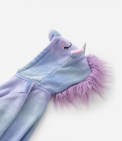 Pijama Jumper Infantil en Fleece con Bordado Unicórnio y Detalle - Talle 2 a 14 años 8