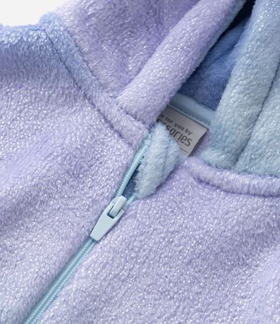 Pijama Jumper Infantil en Fleece con Bordado Unicórnio y Detalle - Talle 2 a 14 años 5