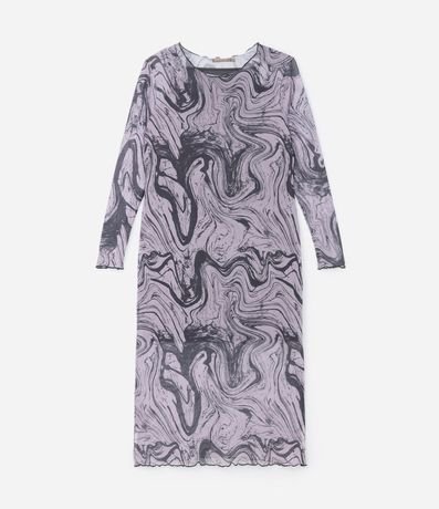 Vestido Midi en Tul Efecto Mármol Curve & Plus Size 5