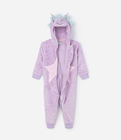 Pijama Jumper Infantil en Fleece con Bordado Dinosauria - Talle 2 a 14 años 2