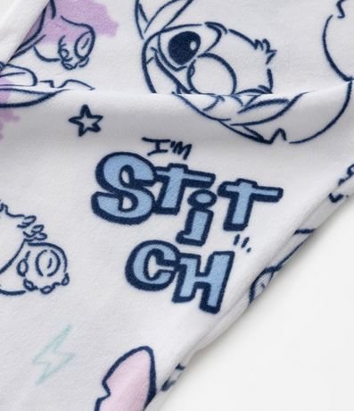 Pijama Largo Infatil en Fleece con Estampa Stitch y Bordado Metalizado - Talle 5 a 14 años 3