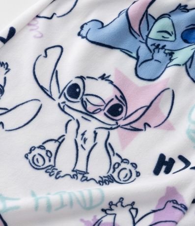 Pijama Largo Infatil en Fleece con Estampa Stitch y Bordado Metalizado - Talle 5 a 14 años 4