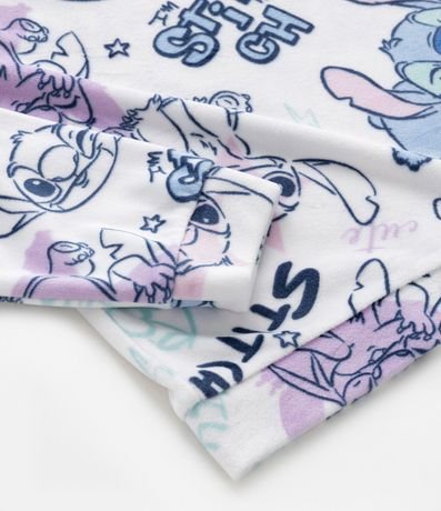 Pijama Largo Infatil en Fleece con Estampa Stitch y Bordado Metalizado - Talle 5 a 14 años 5
