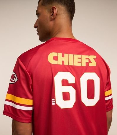 Remera Deportiva Dry Fit Futebol Americano con Estampado NFL Chiefs 3