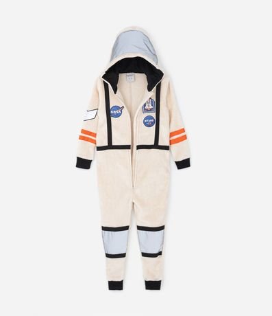 Pijama Jumper Infantil en Fleece con Estampa Astronauta - Talle 2 a 10 años 2