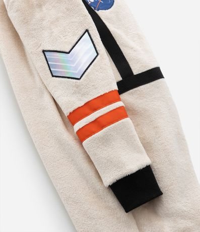Pijama Jumper Infantil en Fleece con Estampa Astronauta - Talle 2 a 10 años 4